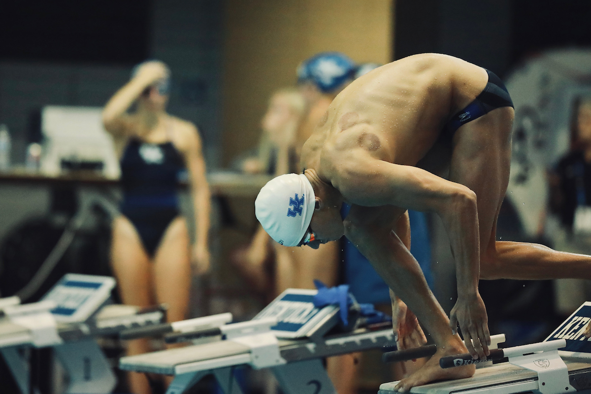 Glen Brown.

2019 Blue-White meet.

Photo by Noah J. Richter | UK Athletics