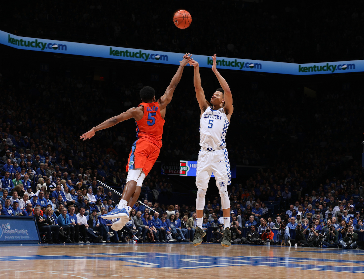 Kevin Knox.

The University of Kentucky men's basketball team falls to Florida 66-64 on Saturday, January 20, 2018 at Rupp Arena in Lexington, Ky.

Photo by Elliott Hess | UK Athletics