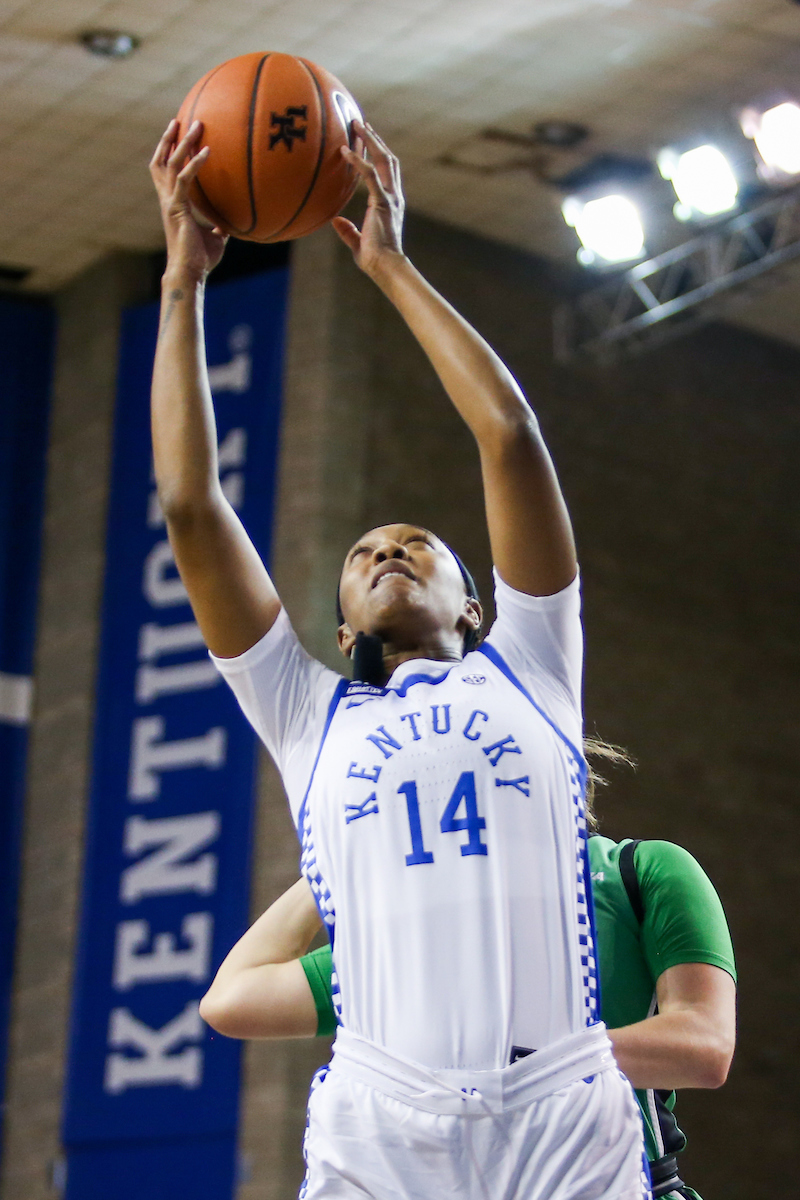 Tatyana Wyatt.

Kentucky beats Marshall 79-45.

Photo by Hannah Phillips | UK Athletics