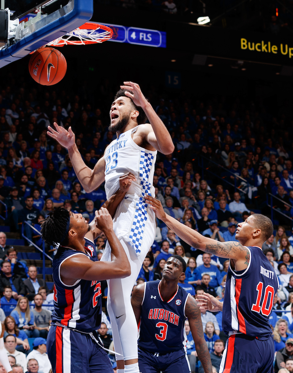 EJ Montgomery.


Kentucky beats Auburn, 80 - 53.

Photo by Elliott Hess | UK Athletics