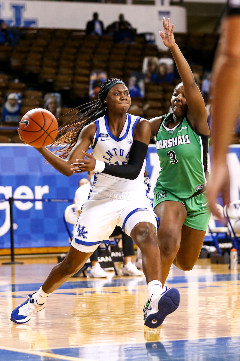 Rhyne Howard.  

Kentucky beats Marshall 79-45.

Photo by Eddie Justice | UK Athletics
