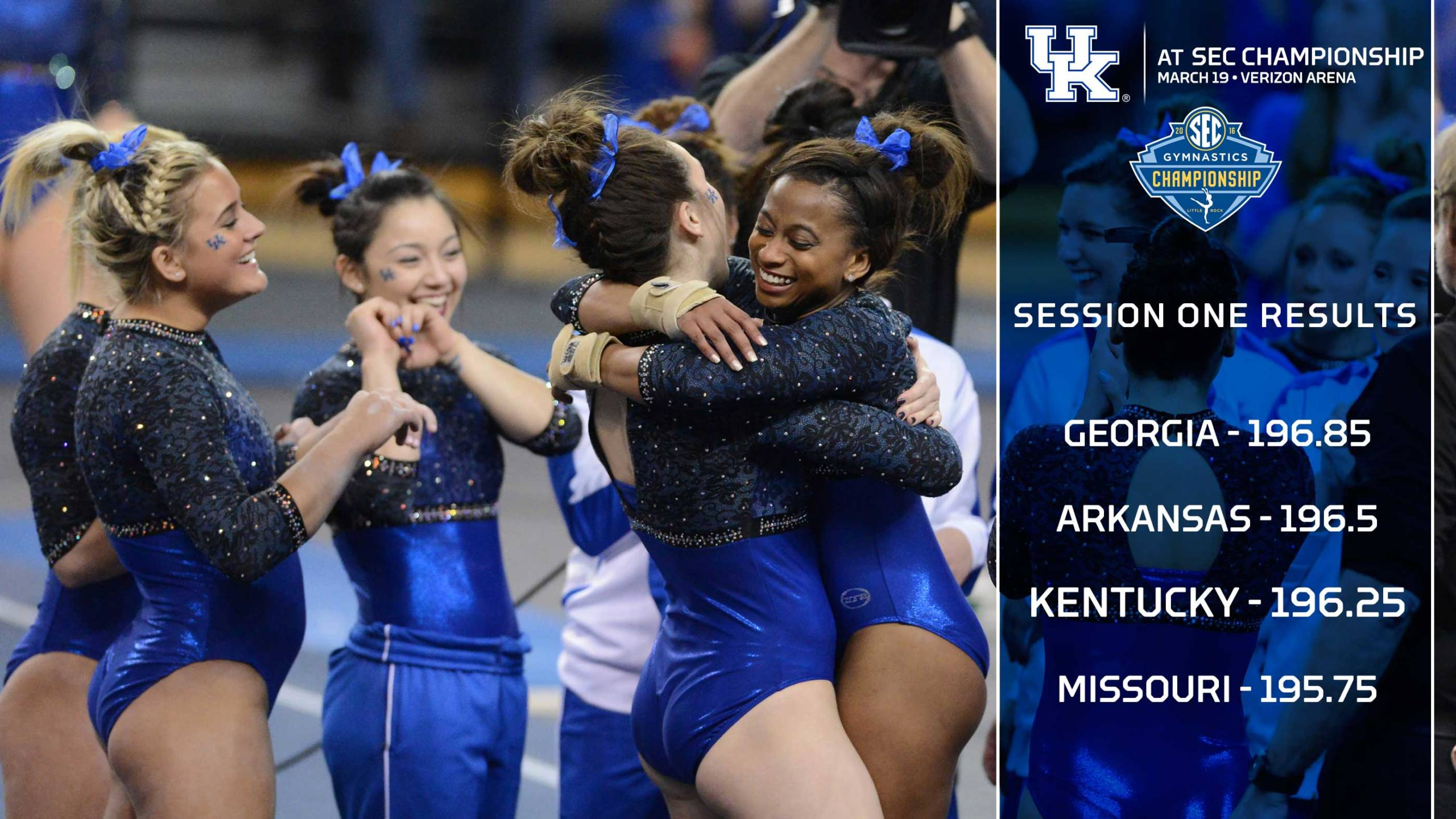 Wildcats Score 196.25, Place Seventh at SEC Championships