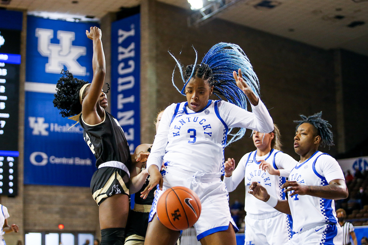 KeKe McKinney.

Kentucky beats Wofford 98-37.

Photo by Hannah Phillips | UK Athletics