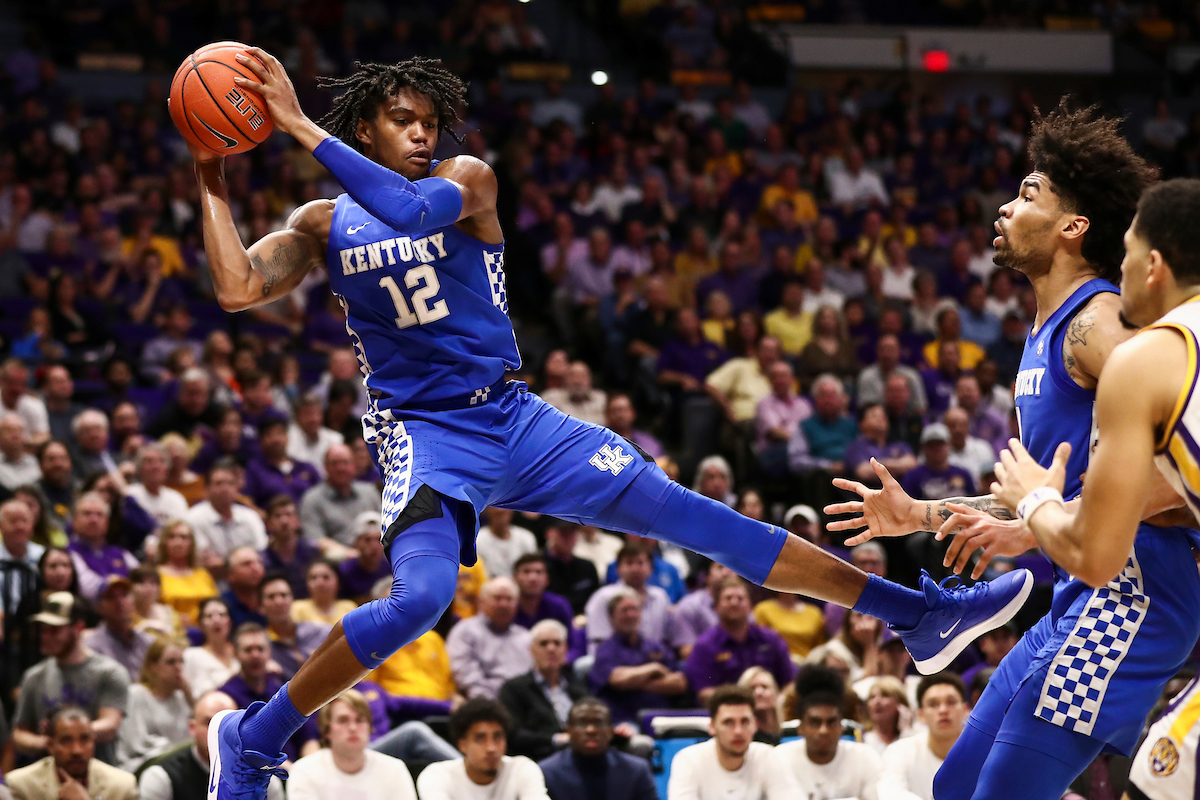 Keion Brooks Jr. Nick Richards.

Kentucky beat LSU 79-76.

Photo by Chet White | UK Athletics