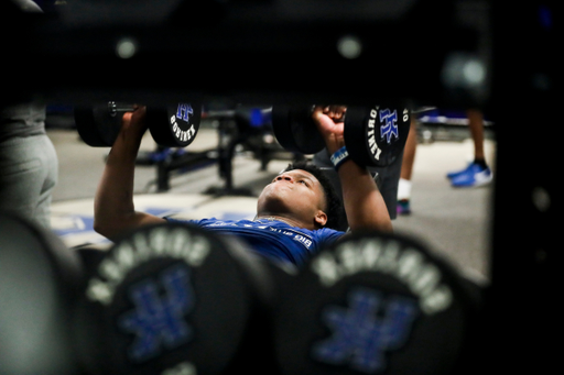 Sahvir Wheeler. 

The Kentucky men's basketball team participating in its summer strength and conditioning program.

Photo by Chet White | UK Athletics