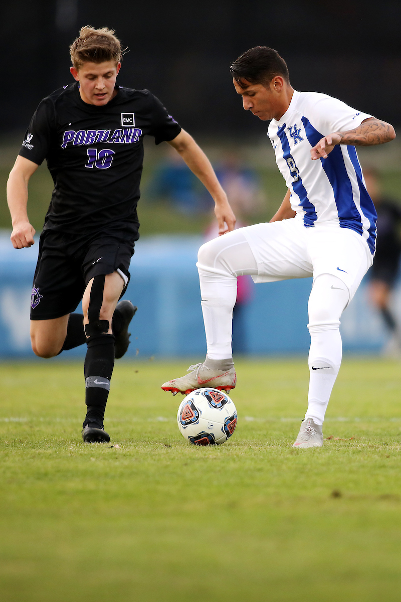Jason Reyes.

Men's soccer beats Portland, 4-0.

Photo by Quinn Foster | UK Athletics