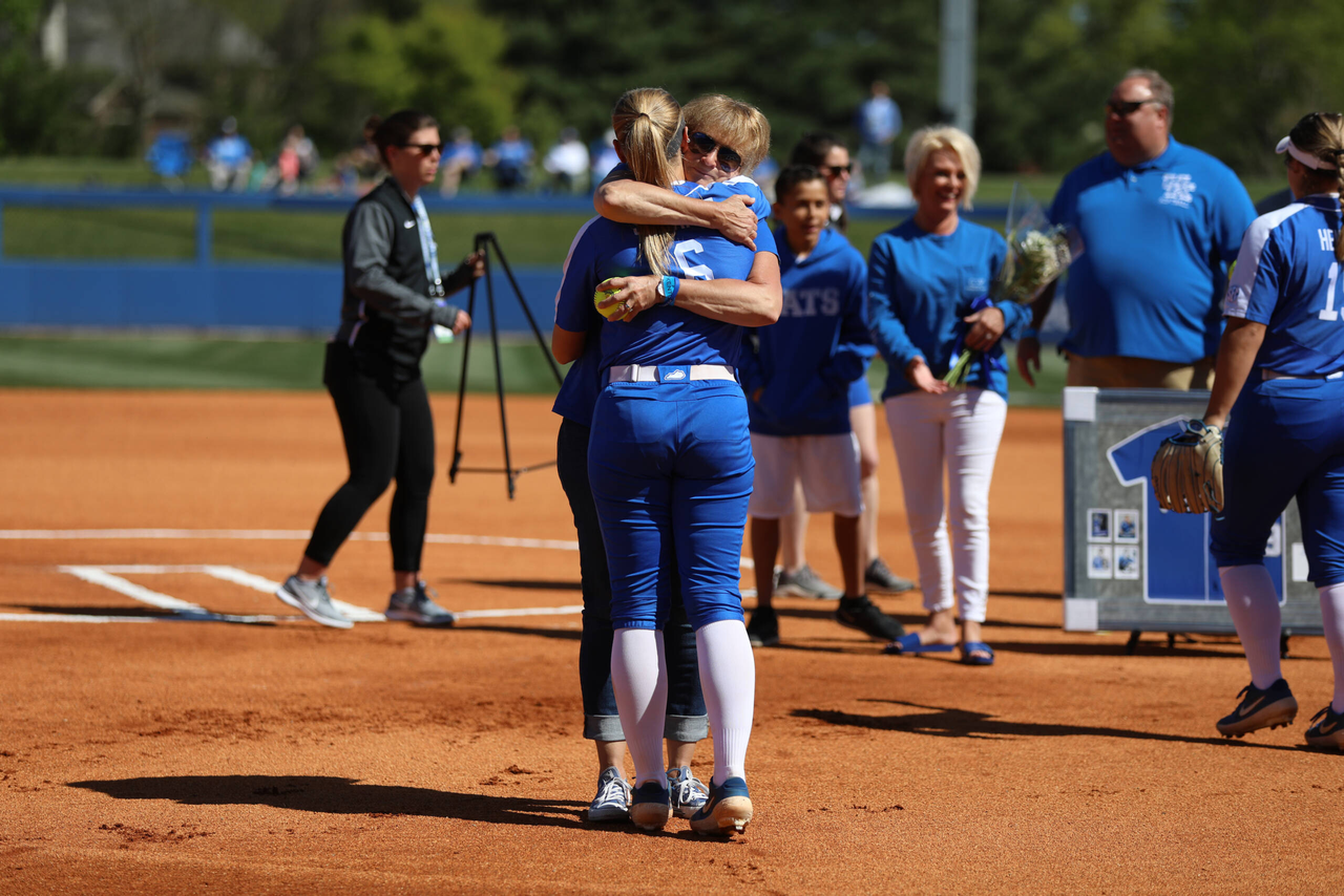 Jenny Schaper.

University of Kentucky softball vs. Auburn on Senior Day. Game 1.

Photo by Quinn Foster | UK Athletics