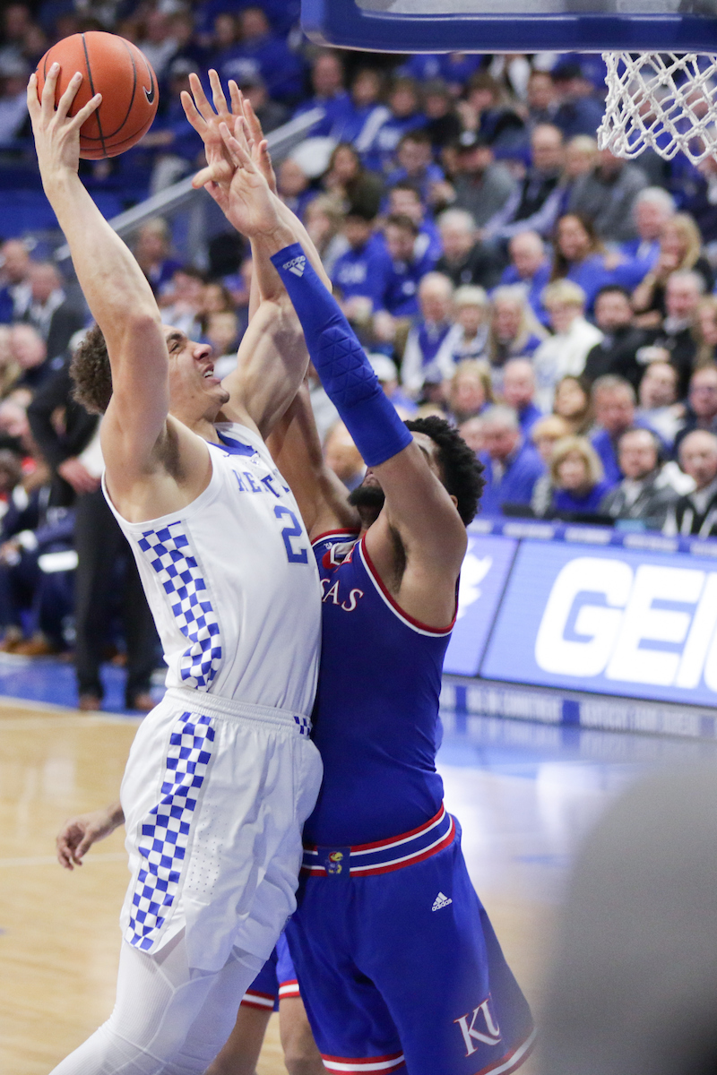 Reid Travis. 

The UK men's basketball team beat Kansas 71-63 at Rupp Arena on Saturday, January 26, 2019.

Photo by Eddie Justice | UK Athletics