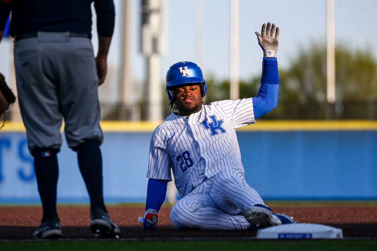 Oraj Anu.

Kentucky defeats Dayton 12-1.

Photo by Sarah Caputi | UK Athletics