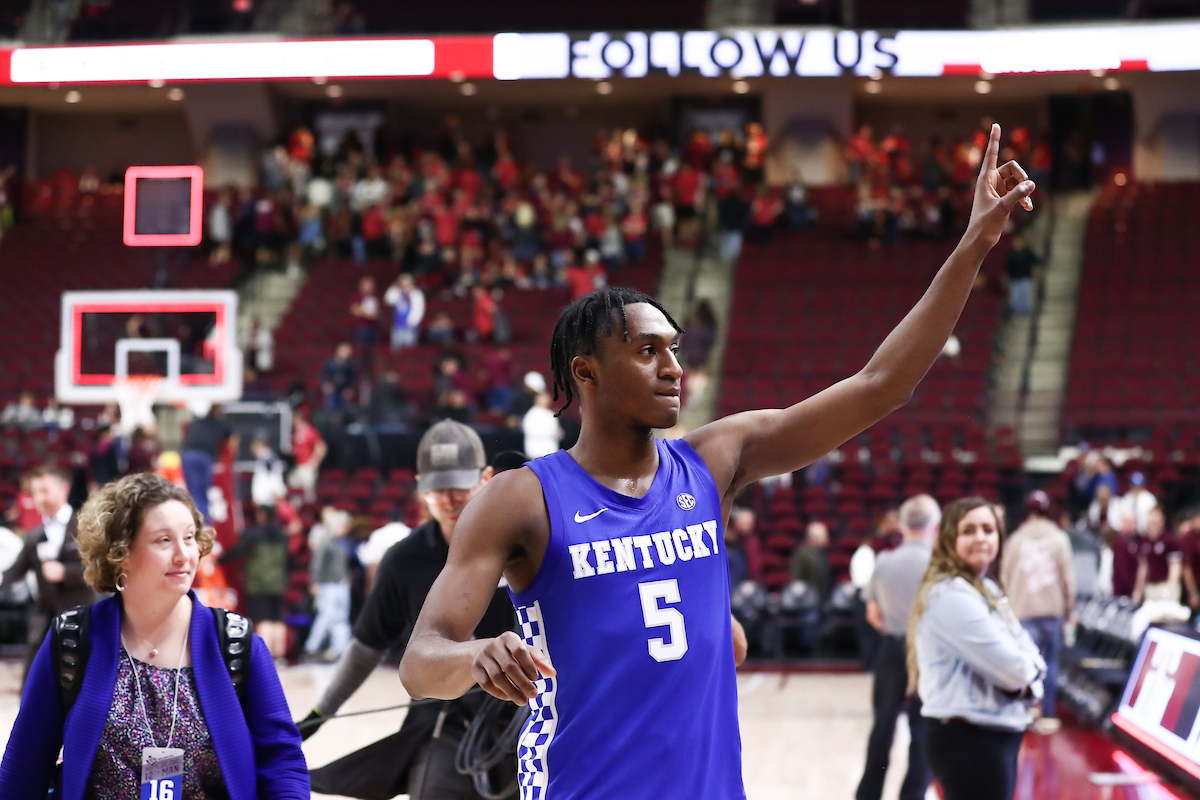 Immanuel Quickley.

Kentucky beat Texas A&M 69-60.

Photo by Elliott Hess | UK Athletics