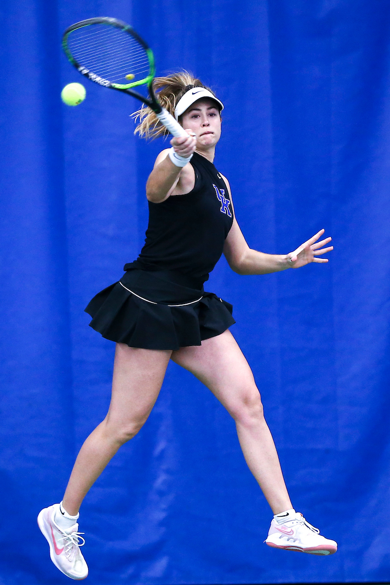 Carla Girbau.

Kentucky beats West Virginia 4-3.

Photo by Grace Bradley | UK Athletics