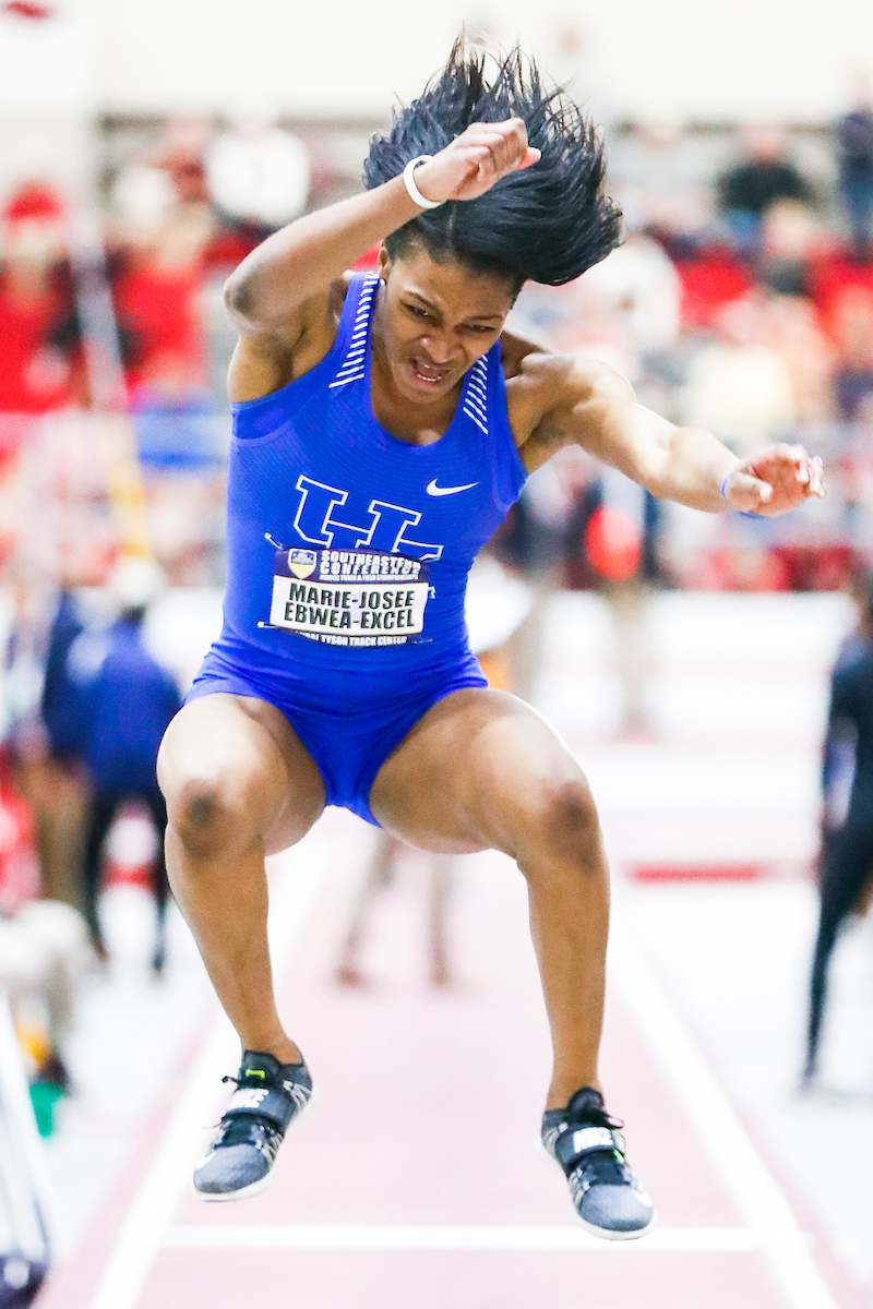 Marie-Josee Ebwea-Bile.

Day two of the 2019 SEC Indoor Track and Field Championships.

Photo by Chet White | UK Athletics