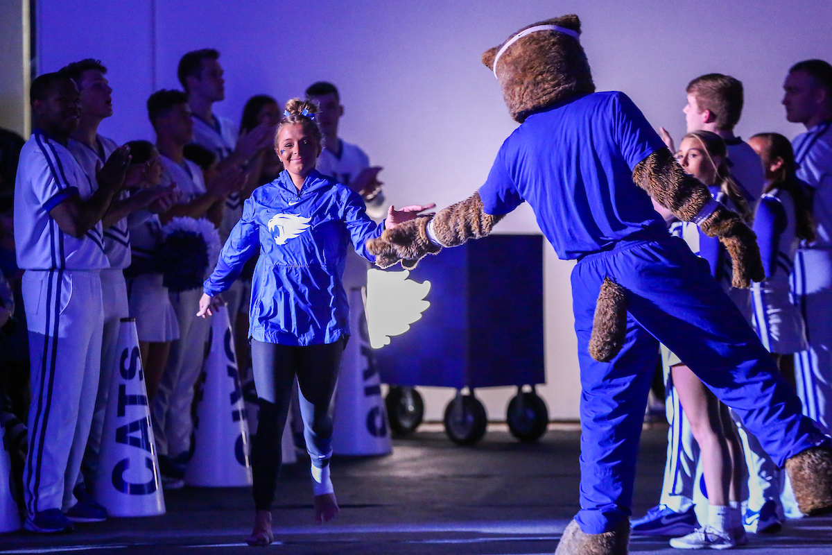 Mollie Korth.

Kentucky falls to Georgia 197.050-196.825.

Photo by Sarah Caputi | UK Athletics