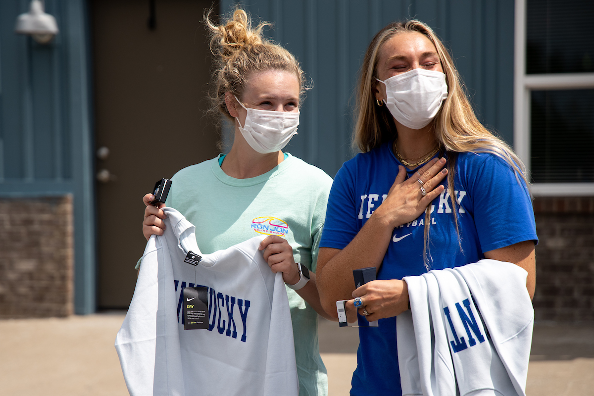 Gabby Curry. 

Volleyball SEC Championship Rings. 

Photo by Eddie Justice | UK Athletics