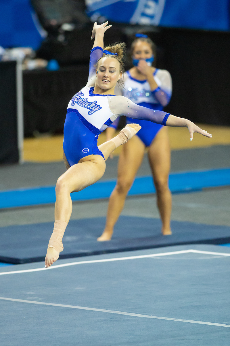 Raena Worley.

Kentucky beats LSU 197.100 - 196.800

Photo by Grant Lee | UK Athletics