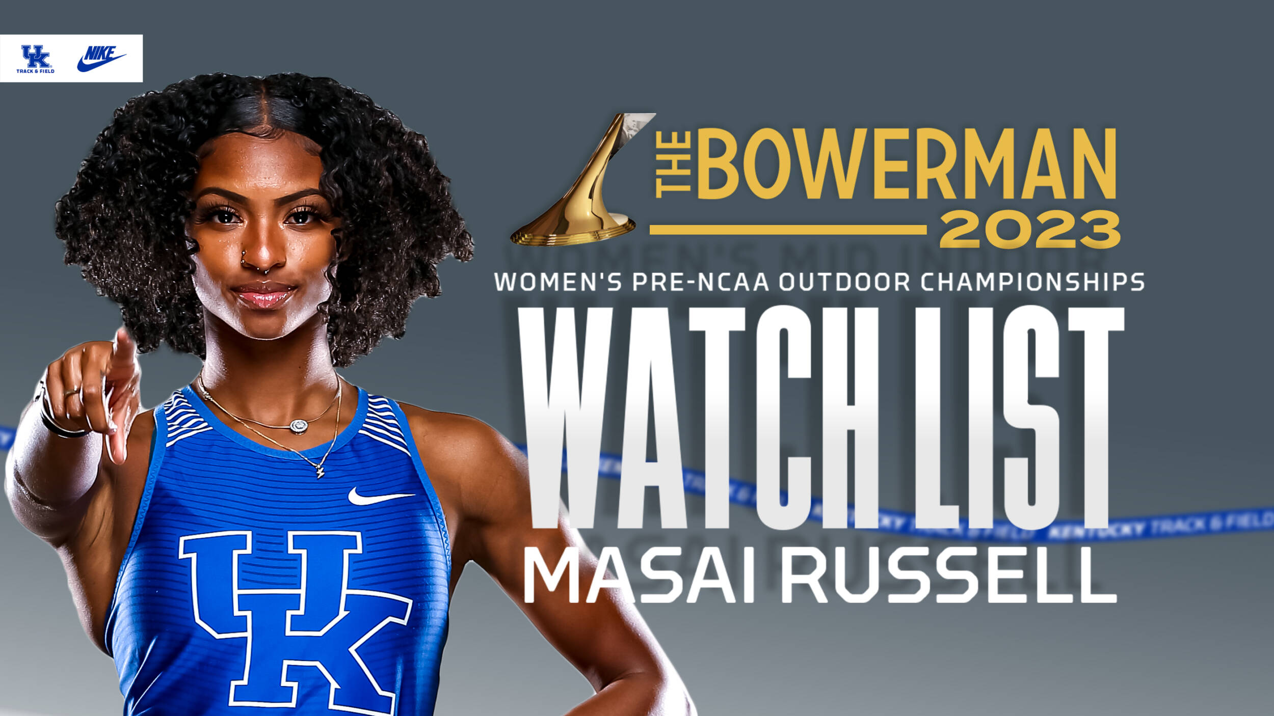 Masai Russell Remains on The Bowerman Watchlist