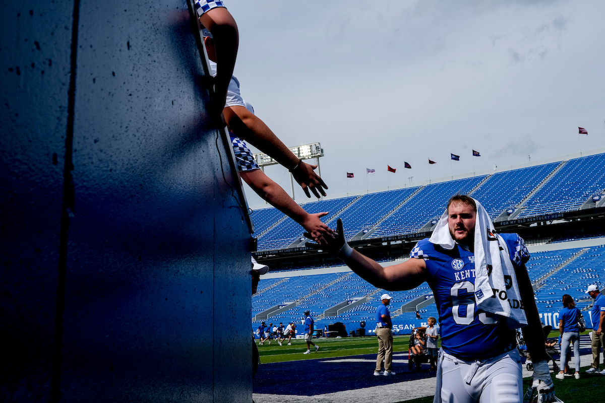 Luke Fortner.

UK beat ULM 45-10.

Photos by Chet White | UK Athletics