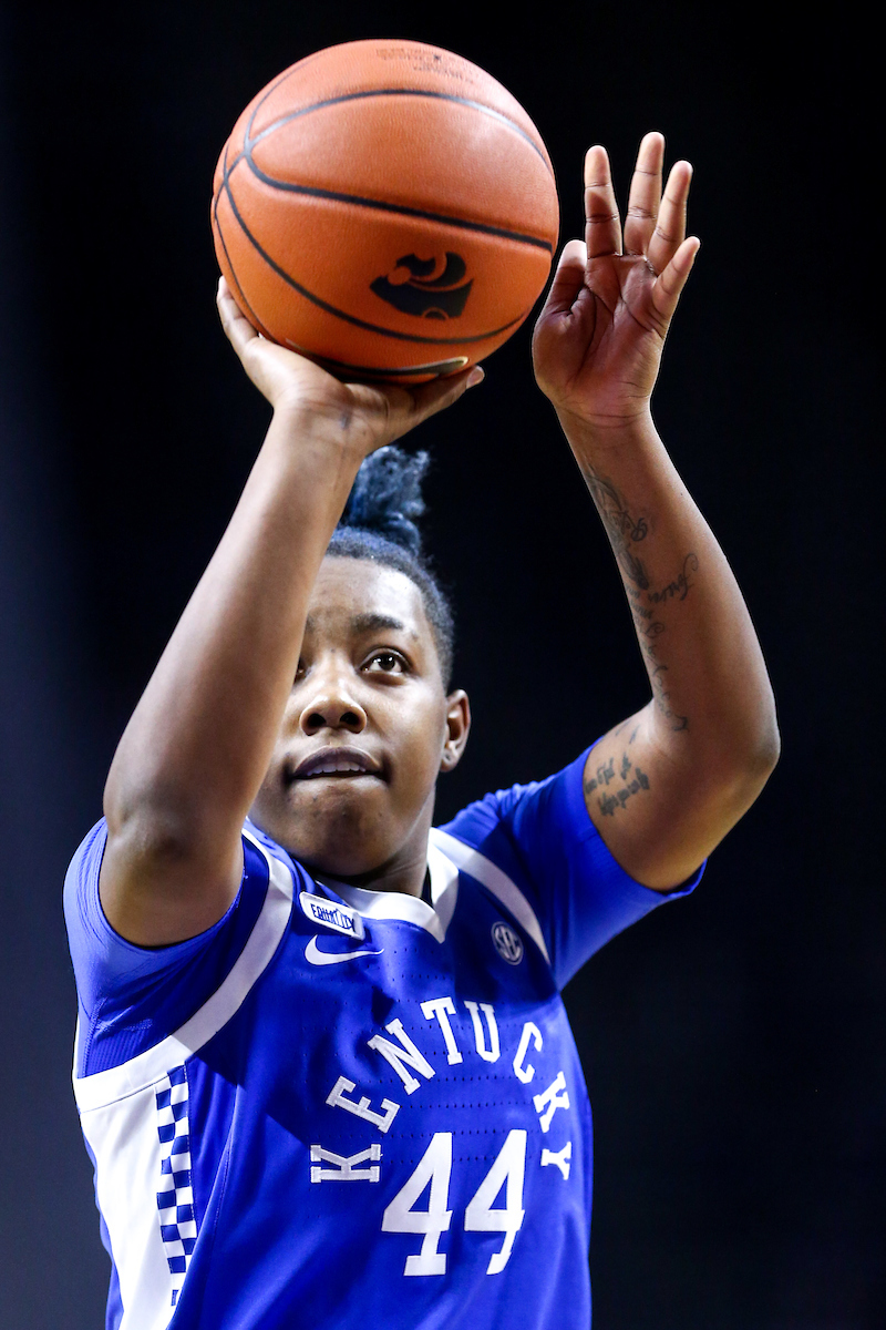 Dreuna Edwards.  

Kentucky beat Kansas State 60-49.

Photo by Eddie Justice | UK Athletics
