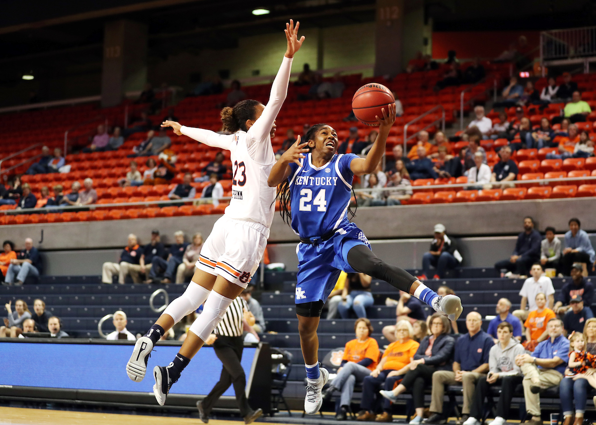 The UK Women's Basketball team beat Auburn.
Photo by Britney Howard | UK Athletics