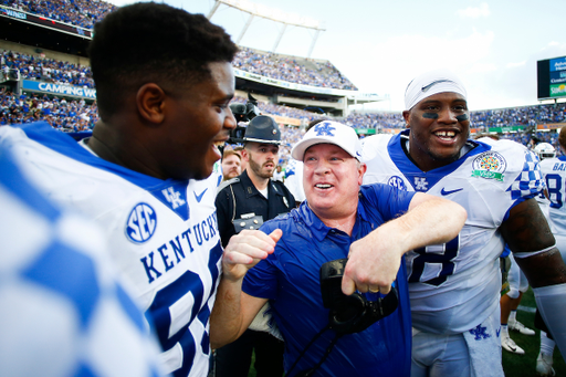 Mark Stoops. Tymere Dubose TJ Carter.

The UK football team beat Penn State27-24 in the Citrus Bowl.

Photo by Chet White | UK Athletics