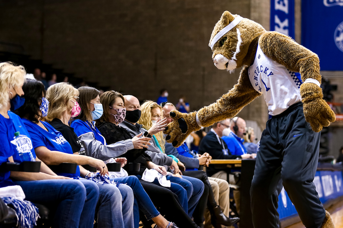 Mascot.Kentucky beats Mississippi State 81-74.Photo by Eddie Justice | UK Athletics