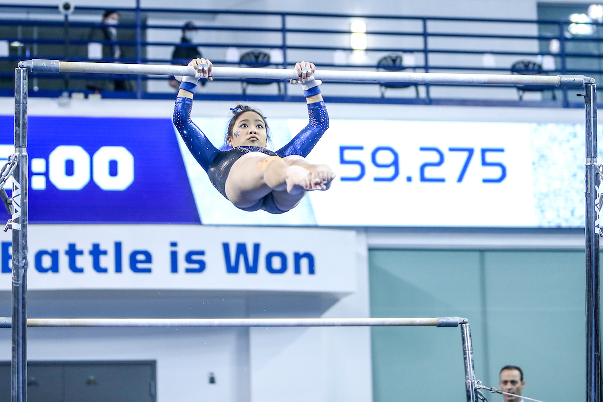 Kaitlin DeGuzman.

Kentucky defeats Mizzou 197.450-196.875.

Photo by Sarah Caputi | UK Athletics