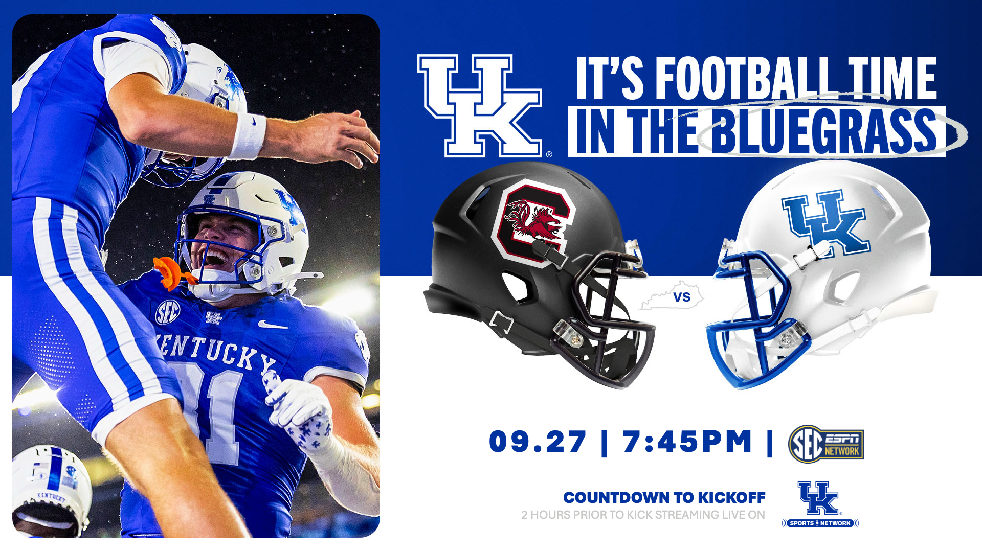 UK Sports Network Coverage of Kentucky Football at South Carolina