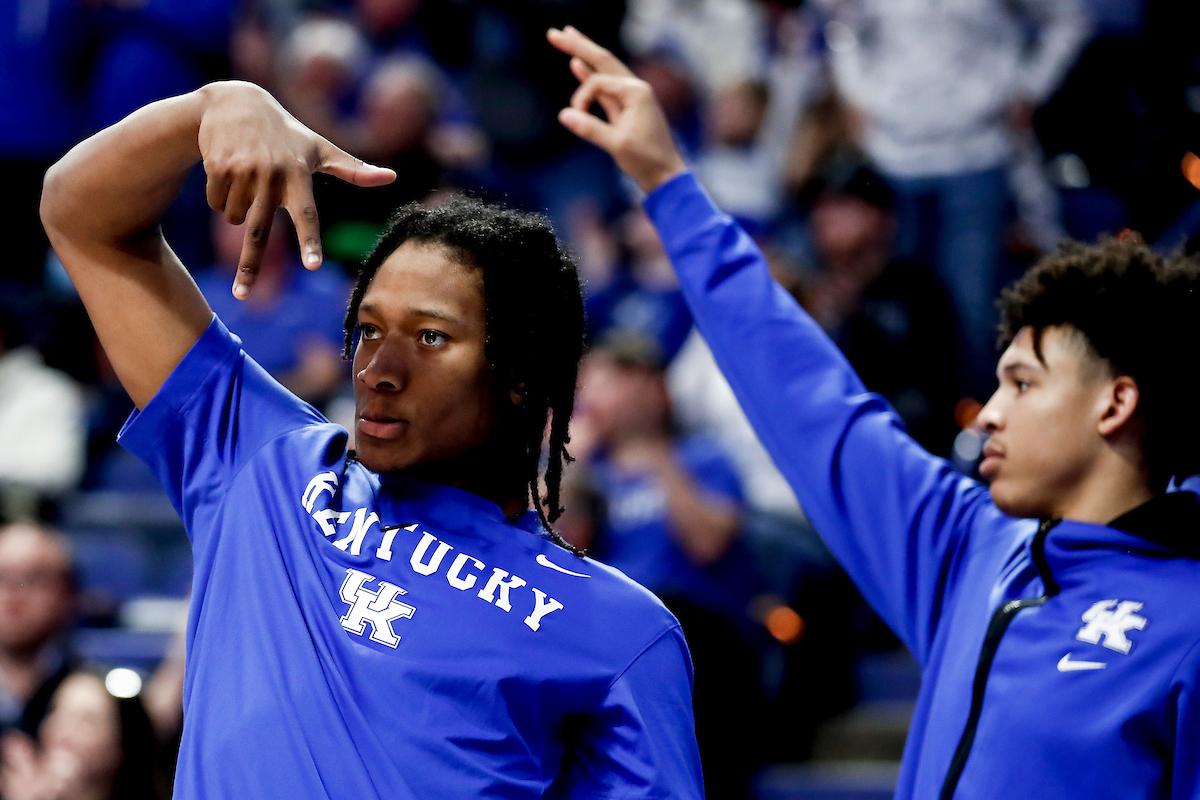 TyTy Washington Jr. Zan Payne. 

Kentucky beat Alabama 90-81.

Photos by Chet White | UK Athletics