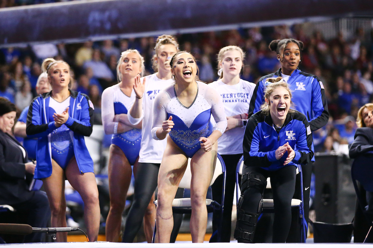ALAINA KWAN.


Kentucky beats Alabama, 197.200 - 196.800.

Photo by Elliott Hess | UK Athletics
