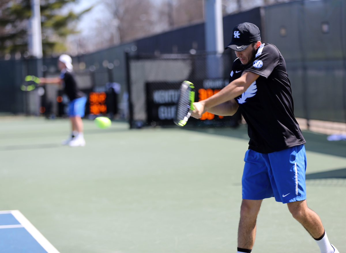 ENZO WALLART
The University of Kentucky men's tennis team faces South Carolina on Sunday, March 18, 2018 at The Boone Tennis Center. 

Photo by Britney Howard | UK Athletics