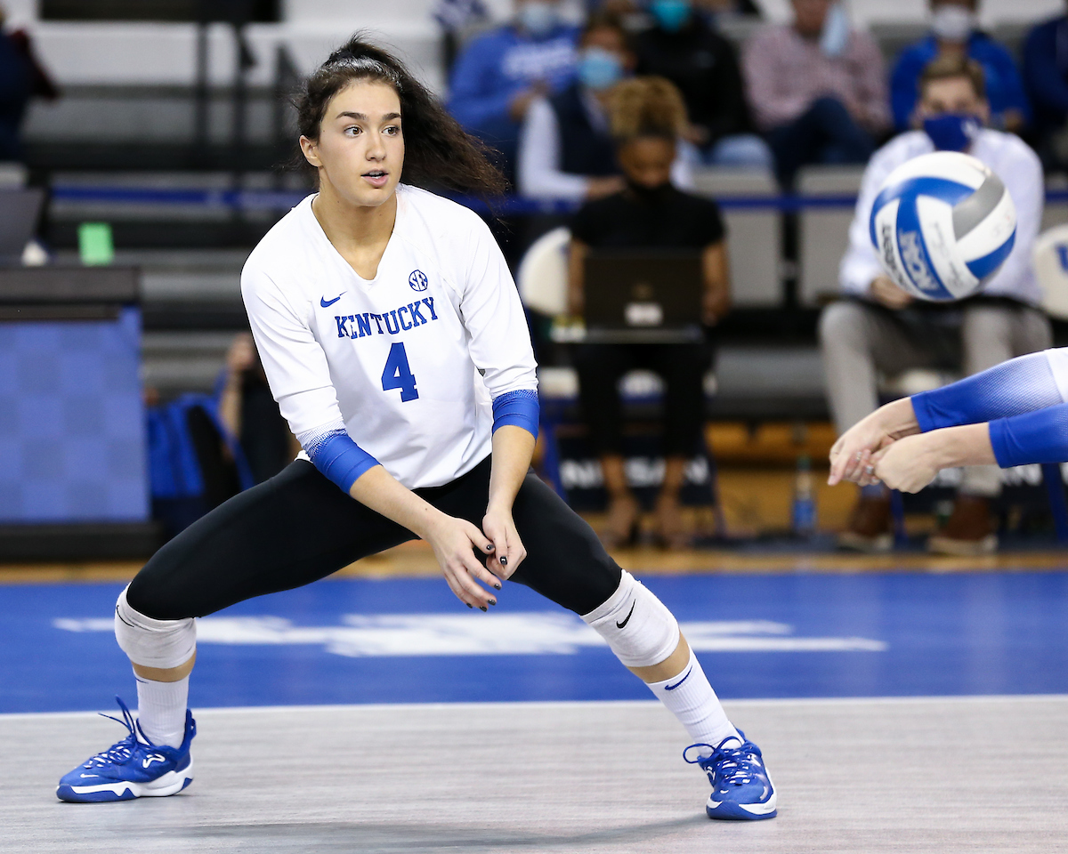Emma Grome.

Kentucky sweeps Texas A&M 3-0.

Photo by Tommy Quarles | UK Athletics