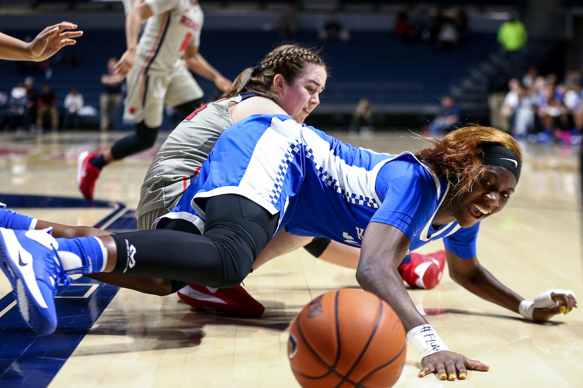 Rhyne Howard. 

Kentucky beat Ole Miss 94-52.

Photo by Eddie Justice | UK Athletics