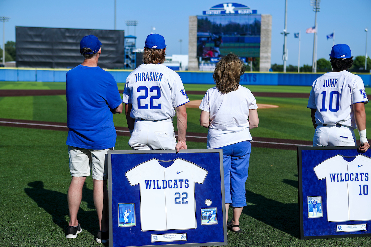 John Thrasher. 

2022 Kentucky Baseball Senior Day.

Photo by Sarah Caputi | UK Athletics