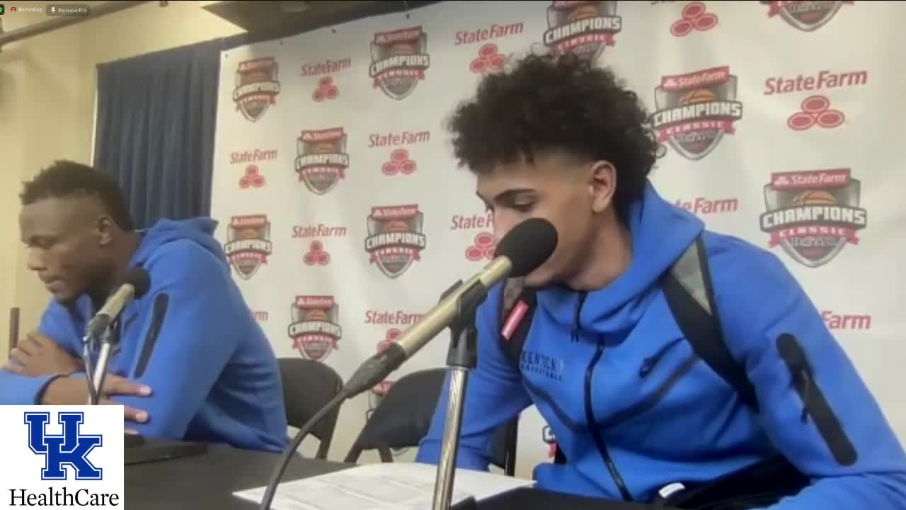 MBB: Coach Calipari, Tshiebwe, Toppin - Duke Postgame