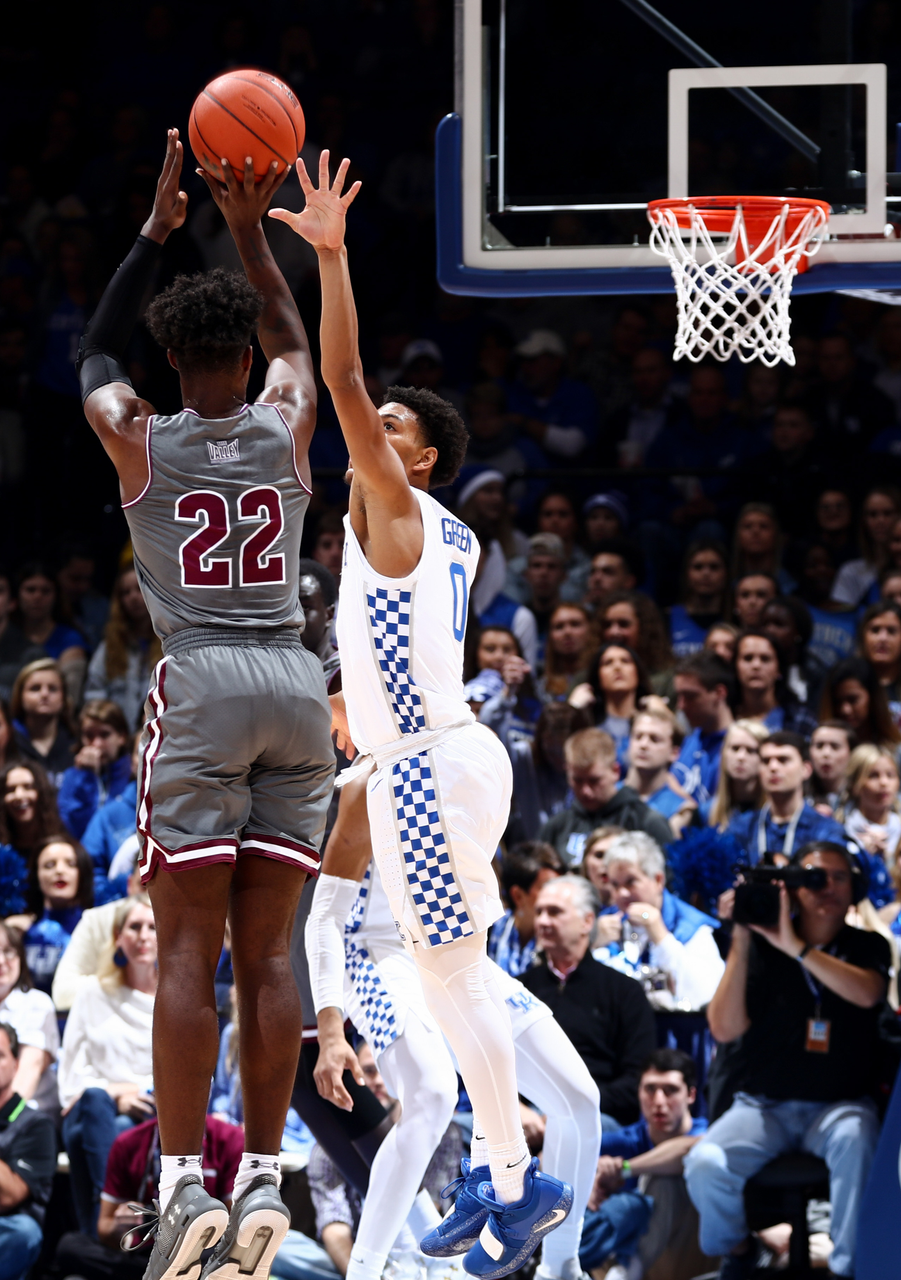 Quade Green

Men's basketball beat SIU 71-59.

Photo by Chet White | UK Athletics