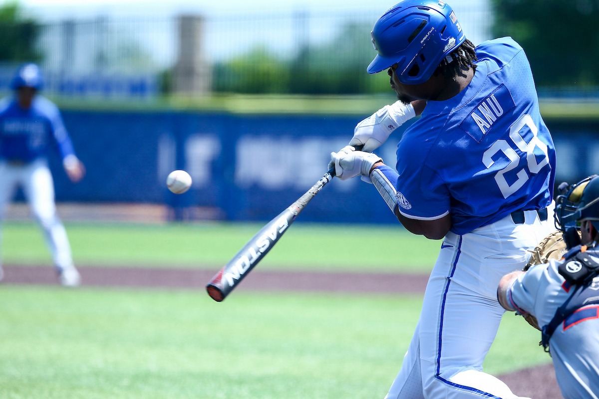 Oraj Anu.

Kentucky beats Auburn 5-1.

Photo by Sarah Caputi | UK Athletics
