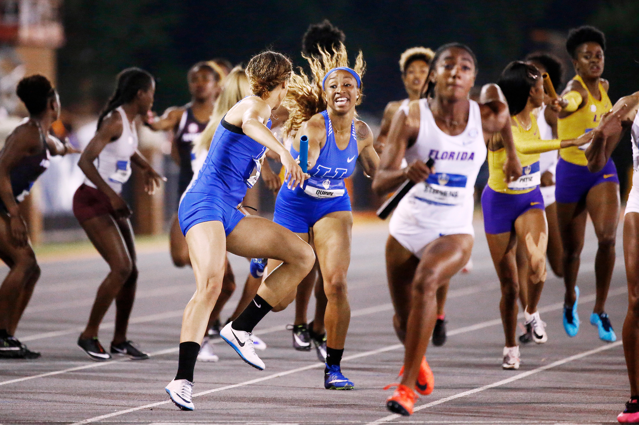 Sydney McLaughlin. Jasmine Camacho-Quinn.

Day three of the 2018 SEC Outdoor Track and Field Championships on Sunday, May 13, 2018, at Tom Black Track in Knoxville, TN.

Photo by Chet White | UK Athletics