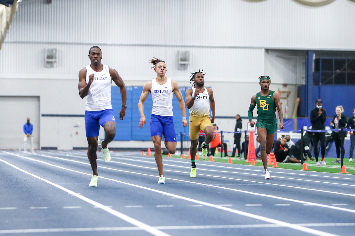 Dwight St. Hillaire and Myles Anders.

Kentucky Rod McCravy Track & Field Invitational.

Photo by Sarah Caputi | UK Athletics