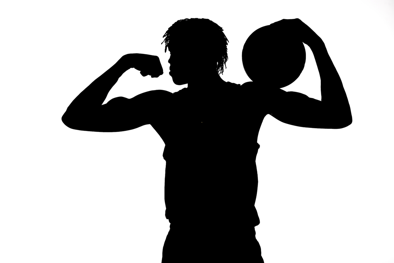 The University of Kentucky men's basketball shoot. Silhouettes. 

Photo by Chet White | UK Athletics