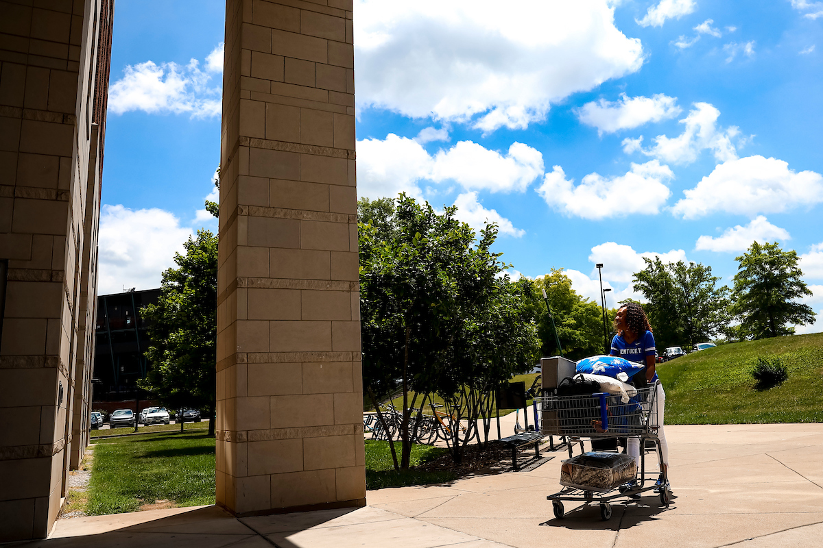 Kyra Elzy.

Kentucky WBB 2022-23 newcomer move in.

Photo by Eddie Justice | UK Athletics