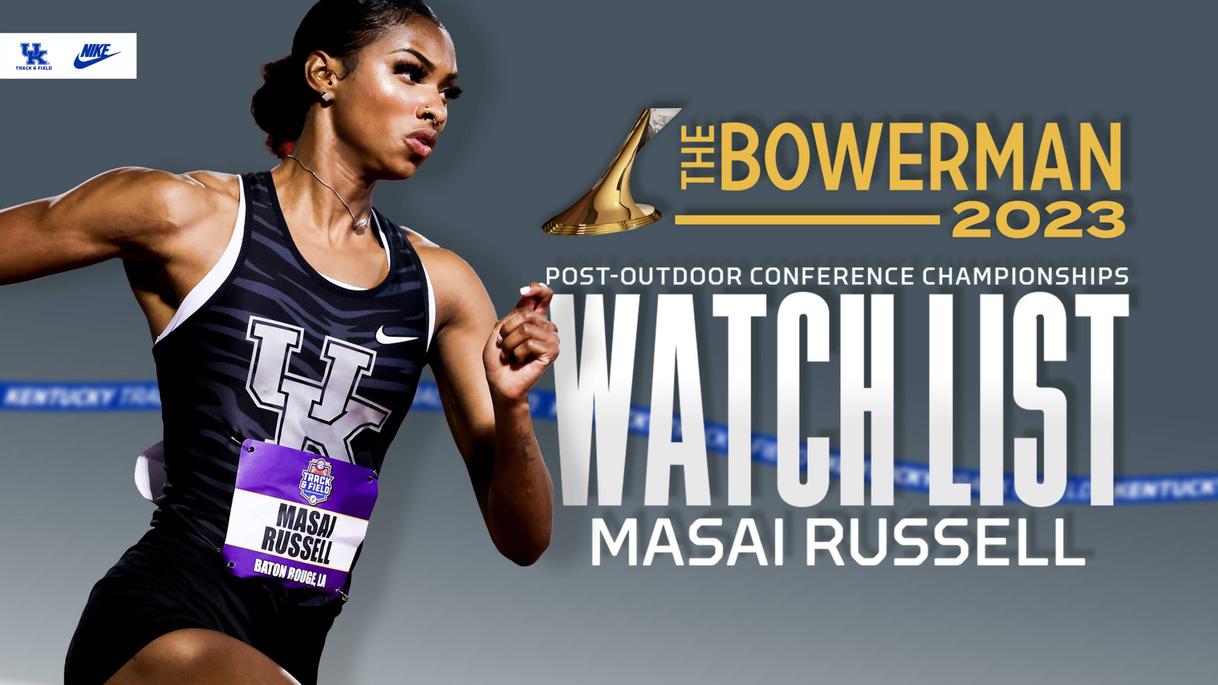 Masai Russell Remains on The Bowerman Watchlist