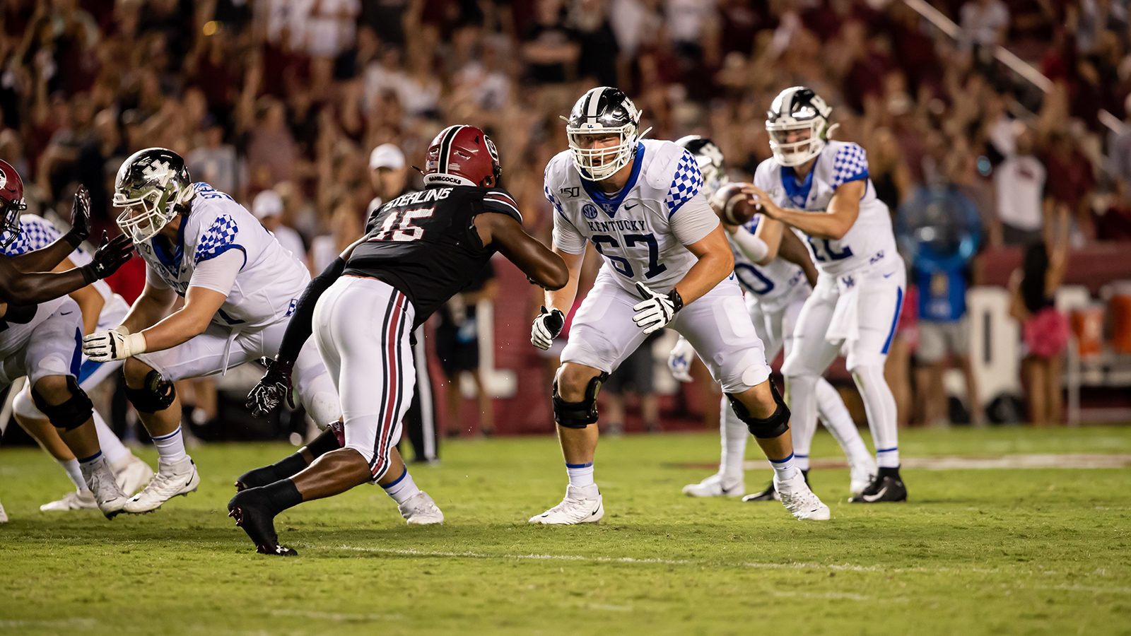 FB: Offensive, Defensive Lines Helping to Improve Each Other