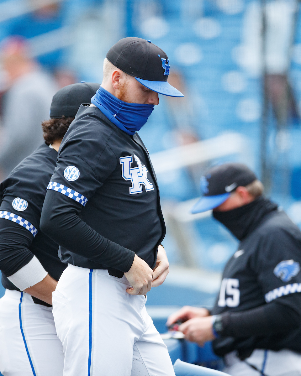 Braxton Cottongame cut his hair.

Kentucky loses to Alabama 10-1.

Photo by Elliott Hess | UK Athletics