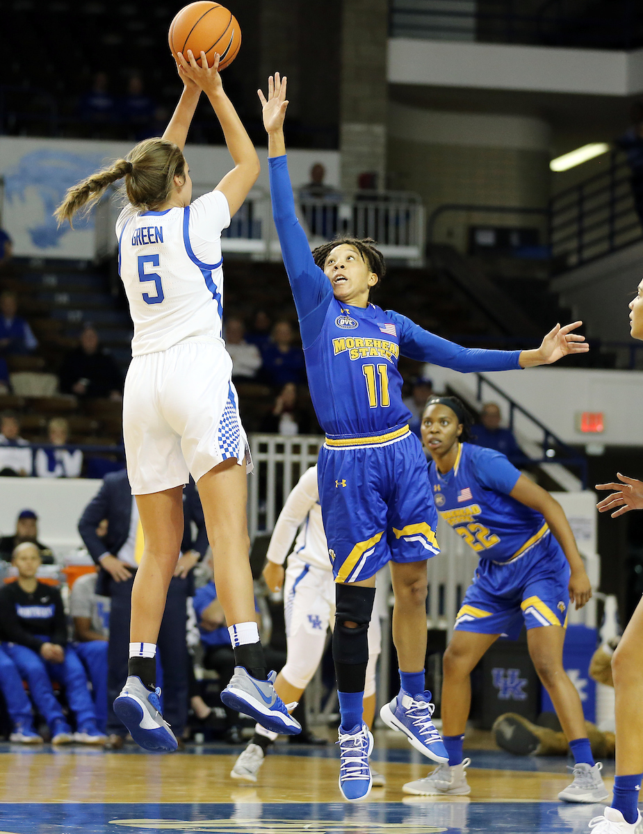 Blair Green

UK women's basketball beats Morehead State. 

Photo by Britney Howard  | UK Athletics