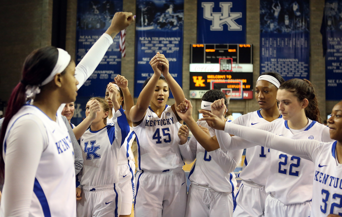 Alyssa Rice

The University of Kentucky women's basketball team falls to Mississippi State on Senior Day on Sunday, February 25, 2018 at the Memorial Coliseum.

Photo by Britney Howard | UK Athletics