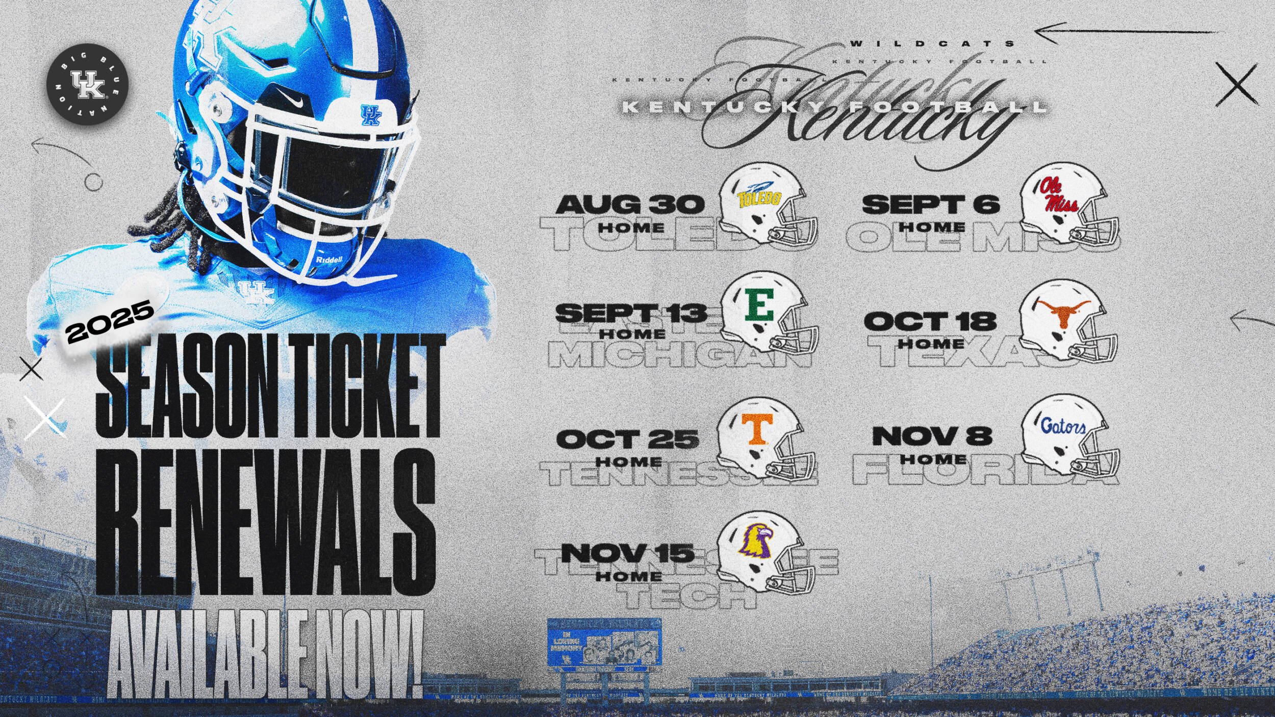 UK Announces 2025 Football Season Ticket Information