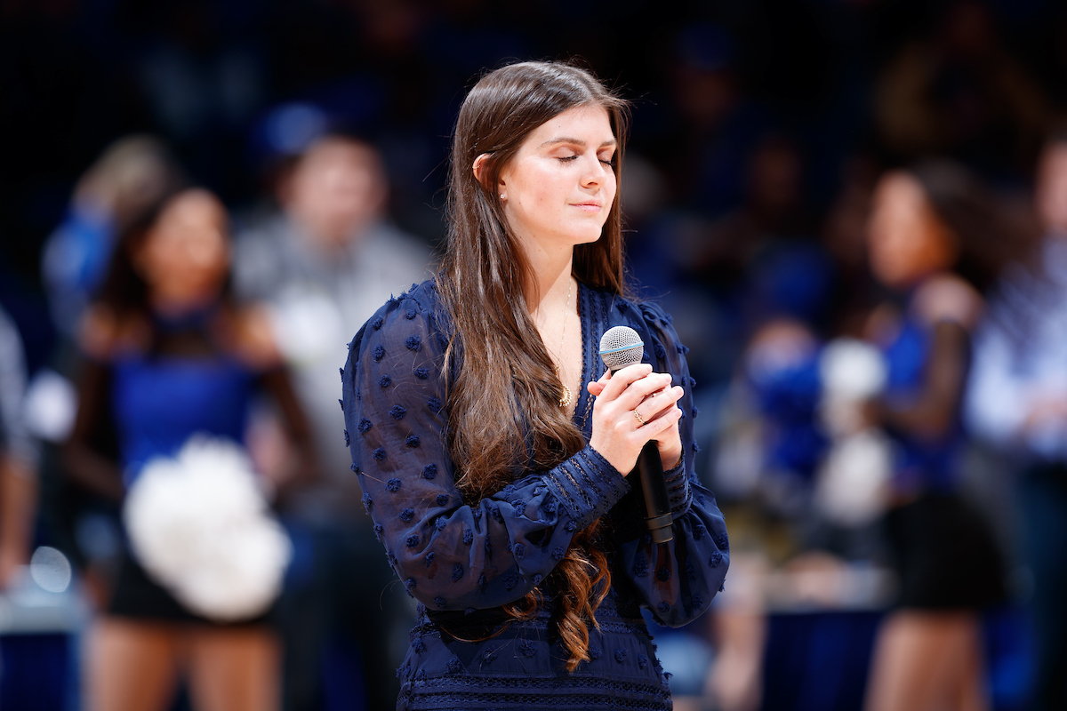 National Anthem.

Kentucky beat Mount St. Mary?s 82-62.


Photo by Elliott Hess | UK Athletics