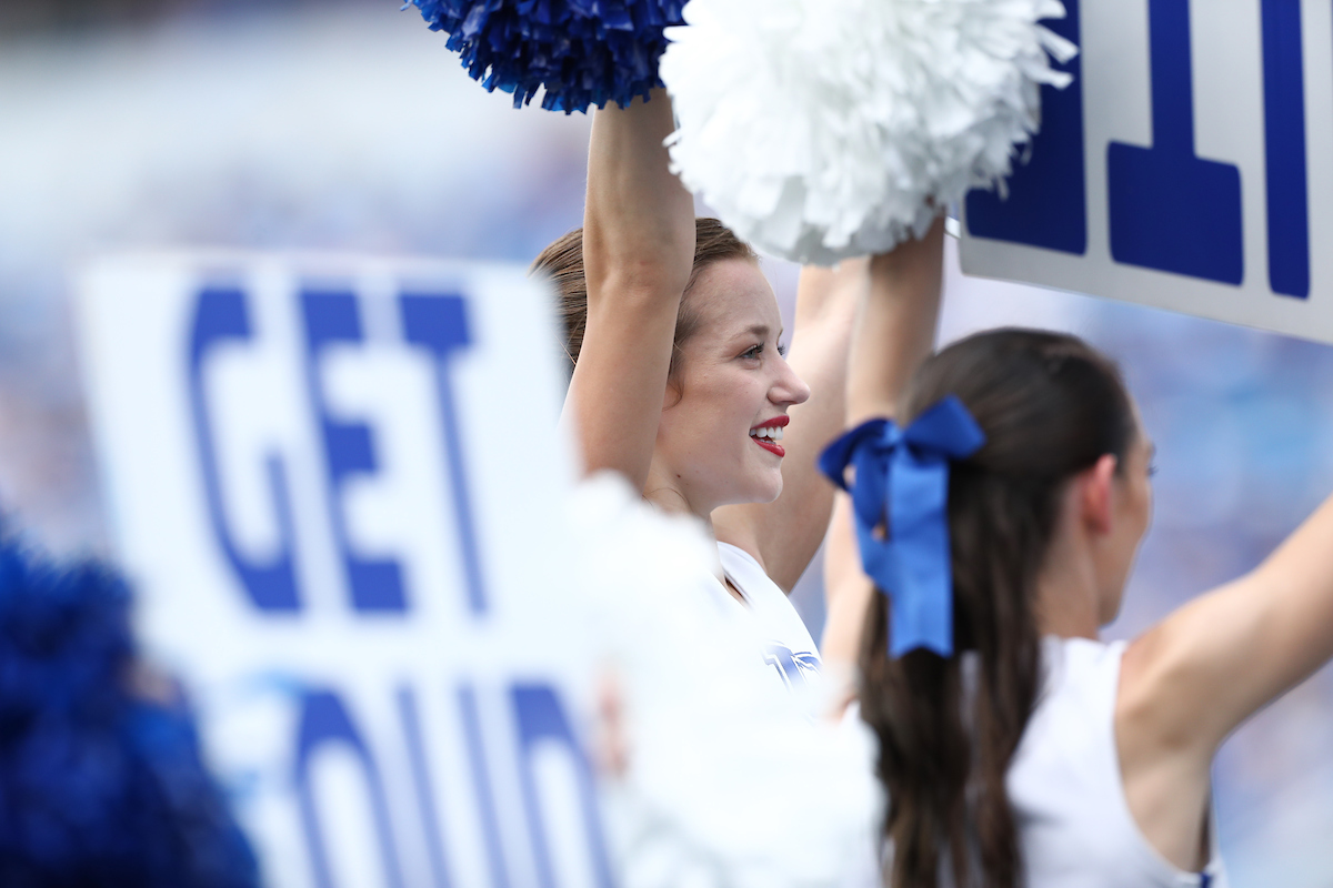 Cheerleaders.

UK beats UTC, 28-23.

Photo by Elliott Hess | UK Athletics