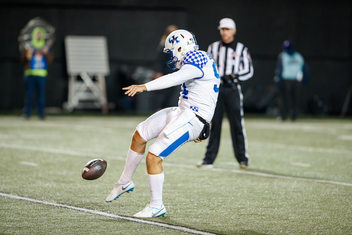 Collin GoodfellowKentucky beats Vandy, 34-17.Photo by Jacob Noger | UK Athletics