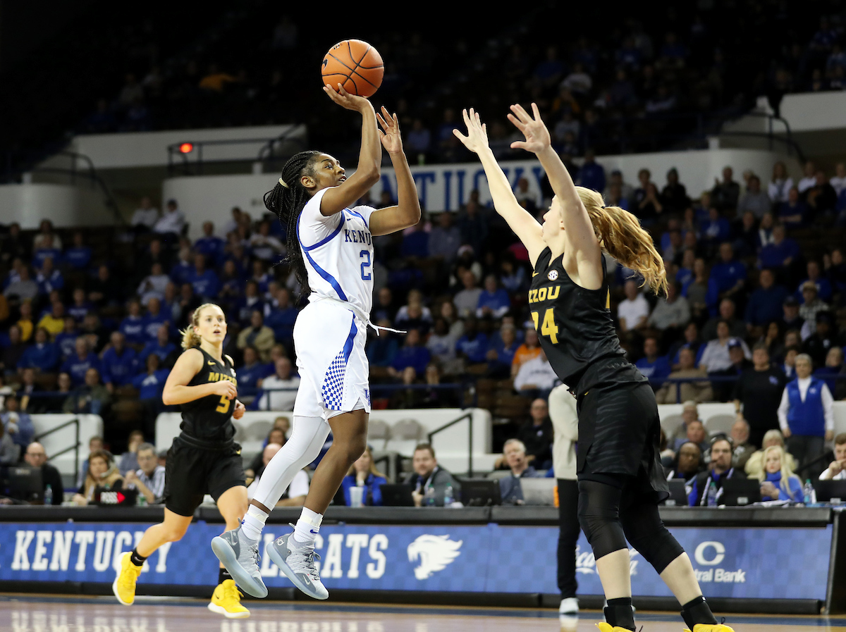 Taylor Murray

The UK Women's Basketball team beats Mizzou. 

Photo by Britney Howard  | UK Athletics